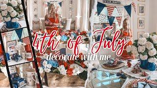 4TH OF JULY | HOW TO DECORATE FOR JULY FOURTH | SIMPLE DIY SUMMER TABLESCAPE IDEAS AND COFFEE BAR