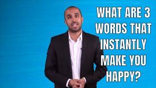Neil Pasricha on 3 words that will instantly make you happy