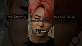 you know why I like to make eye contacts #itxAlpha#jiminbts