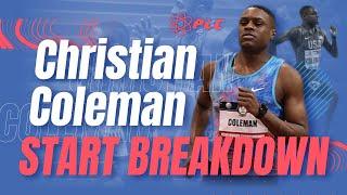 Christian Coleman Start Breakdown | Slow Motion