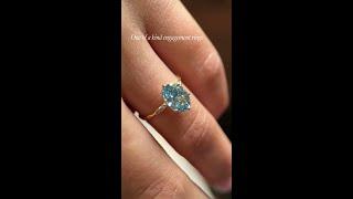 Blue Diamond Engagement Rings