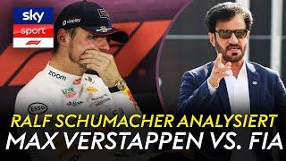 Sozialstunden für Max Verstappen? Ralf Schumacher über den Streit mit der FIA