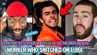 Americans Reactions To McDonald's Employee who Snitched On  LUIGI MANGIONE #luigi #mcdonalds #usa