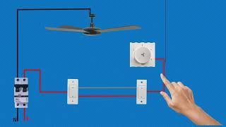 Fan two way control wiring with regulator | Ceiling fan 2way control @Electricgeeks