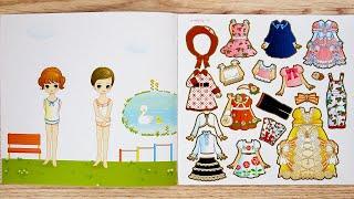 [Sticker Play] 패션 퀸 스티커북 | 엄마, 언니, 동생 스티커 옷입히고 배경 꾸미기 | Fashion Queen Dress-Up Sticker Book