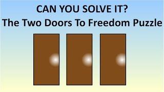 The HARDEST Logic Puzzle Ever (Simpler Version): Two Doors To Freedom Riddle