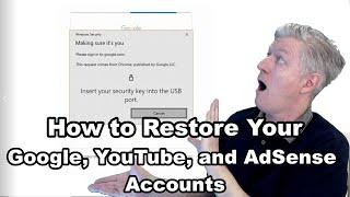 How to recover your Google, YouTube, and AdSense Accounts if your 2step verification has been locked