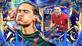 CHEAP BEAST ST!!! 102 DARWIN NUNEZ REVIEW: TEAM OF THE YEAR | FIFA MOBILE 22