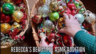 Christmas Home Tour~Decorating! (Soft Spoken Version) ASMR Open House with music & layered sounds.