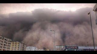 Heavy sandstorm in Jeddah, Saudi Arabia