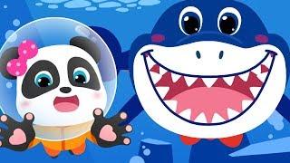 サメのかぞく | ちびサメ | Baby Shark 日本語 | どうぶつのうた| 赤ちゃんが喜ぶ歌 | 子供の歌 | 童謡  | アニメ | 動画 | BabyBus
