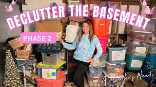 Basement Declutter Phase 2: Downsizing the Clutter & Bins I Once Saved