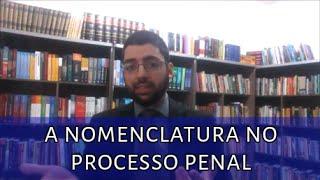 A nomenclatura no Processo Penal | Evinis Talon