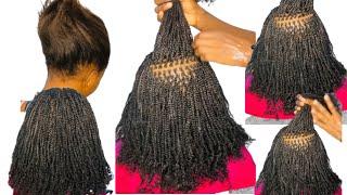 How to micro twist using  Afro bulk synthetic hair  #minitwist #microtwists #twist #twostrandtwist