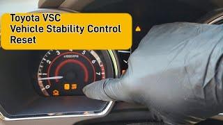 Toyota Highlander Vehicle Stability Control (VSC) Reset