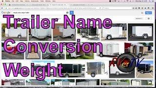 Cargo Trailer Name... Silver ??? ...   Trailer Weight...Trailer Conversion...RVerTV