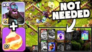 YEETers + FIREBALL IS INSANELY OP! Destroying bases WITHOUT RC and HALF OF THE SPELLS SWAGGED!