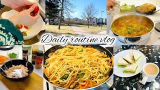 DAILY ROUTINE VLOG| CHOW MEIN RECIPE| AESTHETIC LIFE IN FINLAND