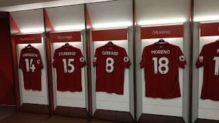 Anfield Road home dressing room Liverpool FC