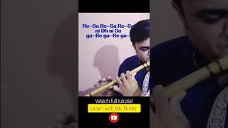 Radha Krishna flute️ tutorial #shorts #krishnaflutemusic