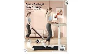 "Walk & Jog Anywhere: JURITS 2-in-1 Desk Treadmill - Compact, Remote Controlled!"