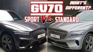 GENESIS GV70 sport design vs. standard (Genesis GV70 sport design package vs. standard design)