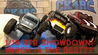 1/18 RTR Showdown! Fury Wagon Vs Evo Pro Vs Ascent18