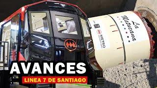 Nuevos avances de la LINEA 7 de Santiago