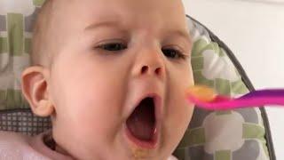 Sweet Baby Gets Excited to Eat Food 2020 | Daily Heart Beat