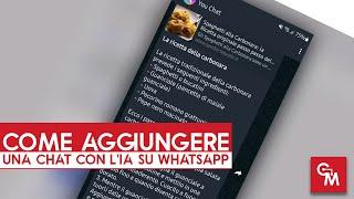 Come aggiungere una chat con l'IA su Whatsapp