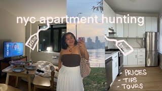 NYC APARTMENT HUNTING (tips, prices, & tours!)