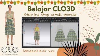 Tutorial CLO3D untuk Pemula || Membuat Rok Suai