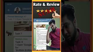 Rating & Review Part time job scam kya hai? | kya paid task kare?