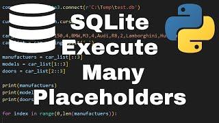 How to use ExecuteMany in SQLite Python - Python SQLite Tutorial