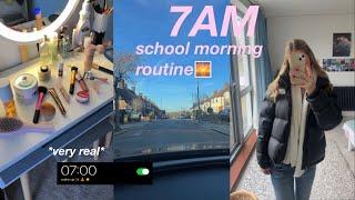 my REAL 7am school morning routine *sixth form*