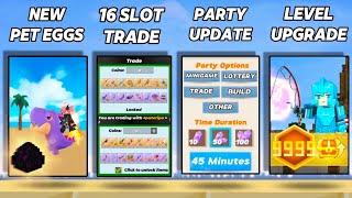 New PETS, 16 Trade SLOT, Party Update & Achievement Level in Skyblock!