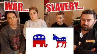 New Zealand Family Reacts to the AMERICAN CIVIL WAR Part 1 (Oversimplified)