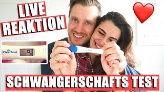 LIVE REAKTION SCHWANGERSCHAFTSTEST! VANIA & OLI | KINDOFROSY