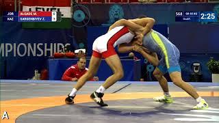 Qual. GR - 55 kg: M. ALQADE (JOR) v. Z. SARSENBIYEV (KAZ)