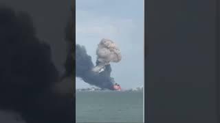 АТАКА на ПОРТ КАВКАЗ️В РФ вибухнув ЗАЛІЗНИЧНИЙ ПОРОМ