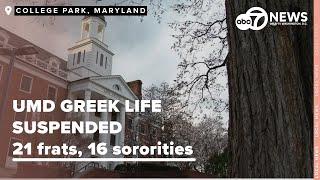 GREEK LIFE CANCELED: UMD indefinitely suspends fraternity and sorority events