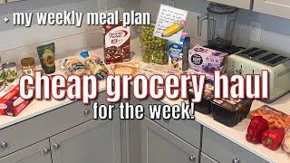 CHEAP GROCERIES FOR THE WEEK + My Weekly Meal Plan & Tips for Produce Storage!