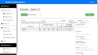 Student Grading System in PHP MySQL with Source Code