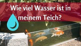 Teichvolumen bestimmen - Wie geht das? Wichtig, die eigene Wassermenge zu kennen