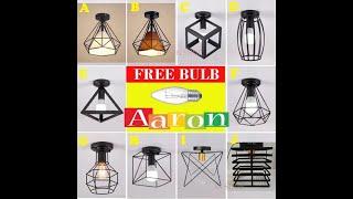 Vintage Ceiling lights Industrial Ceiling Lighting Lamp Aaron Shop