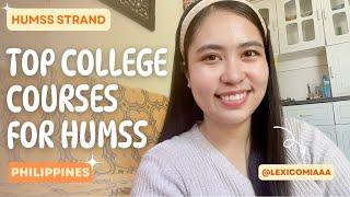 10 MOST POPULAR COLLEGE COURSES for HUMSS GRADUATES! #collegecourse  | Lexi Comia (Philippines)