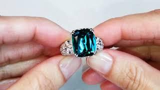 Afghan Indicolite Ring 7.64 carats by Kat Florence