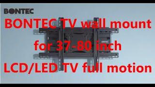 BONTEC TV wall mount Installation Guide for smart TV Wall Mount Tutorial