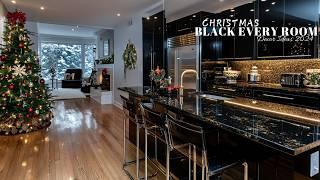 Christmas in Black: Bold Elegance for Every Room Décor Ideas