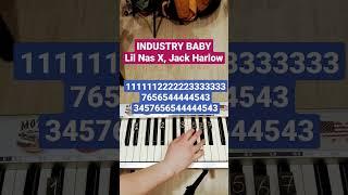 Industry Baby Lil Nas X, Jack Harlow #industrybaby #jackharlow #lilnasx #easypiano #piano #пианино